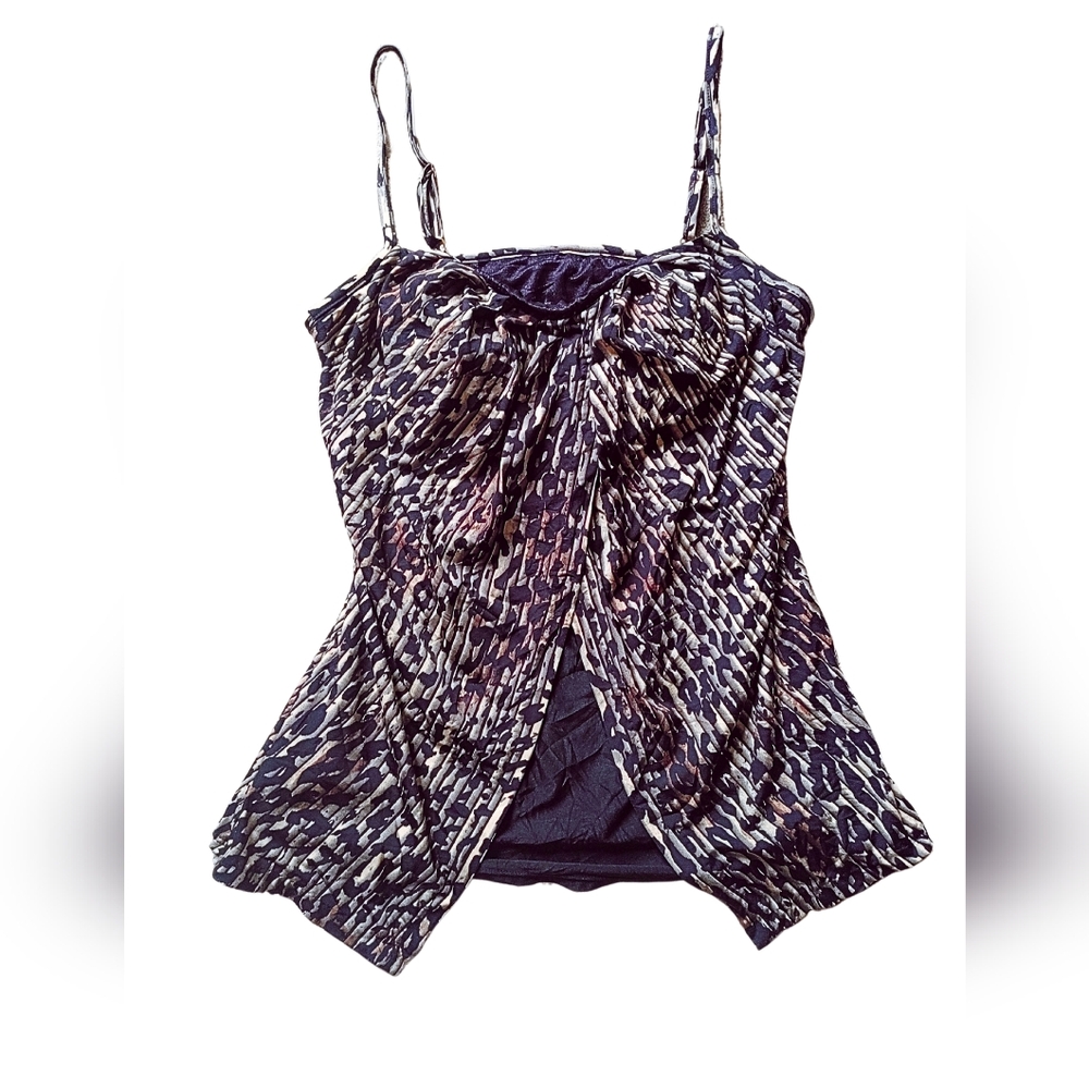 MIRACLESUIT | Leapord Print Swimsuit Top Size 10